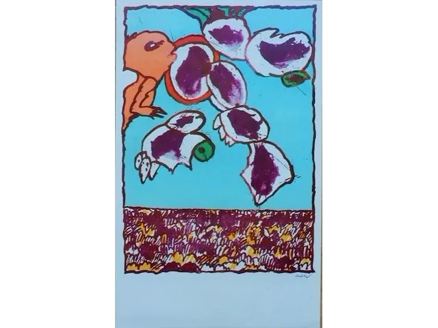 Pierre alechinsky, flying objects serie - afbeelding 5 van  6