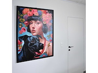 Pierre laurent - la femme au roses - olie op doek - afbeelding 3 van  12