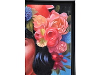 Pierre laurent - la femme au roses - olie op doek - afbeelding 11 van  12