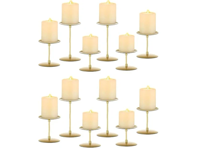Pijlerkandelaars, set van 12 - afbeelding 1 van  2