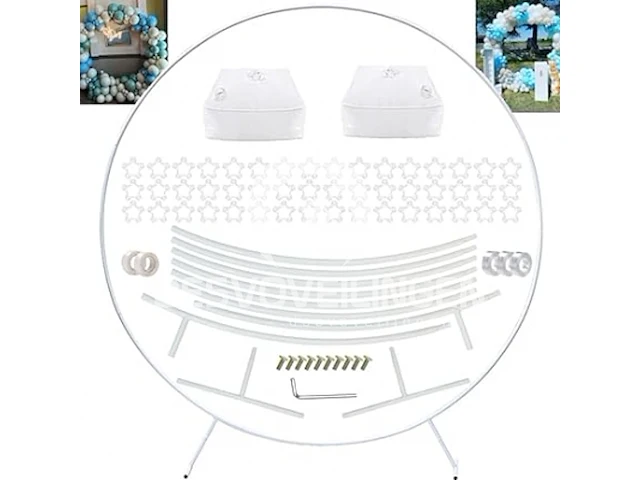 Pilin gigantische ronde ballonboogset - afbeelding 1 van  4