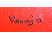 Pim lenos (schiedam, 1945) - origineel, groot - afbeelding 4 van  5