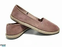 Pink suède zomer espadrilles-maat 37