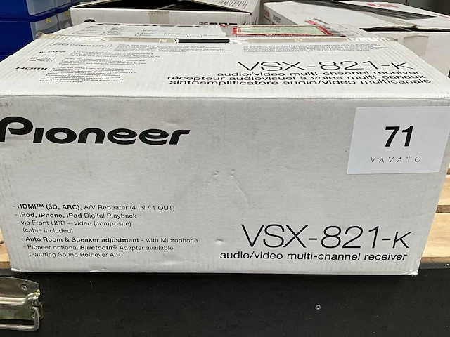 Pioneer vsx-821-k versterker - afbeelding 2 van  3