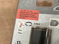 Piranha boorkop, snelspan 13 mm (18x) - afbeelding 3 van  5