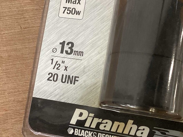 Piranha boorkop, snelspan 13 mm (18x) - afbeelding 4 van  5