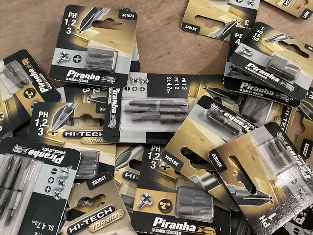 Piranha mix kavel schroefbits (120x) - afbeelding 5 van  6