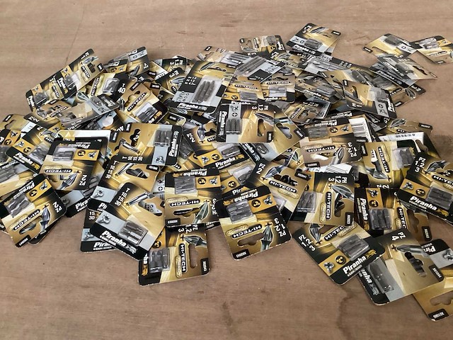 Piranha mix kavel schroefbits (120x) - afbeelding 1 van  6