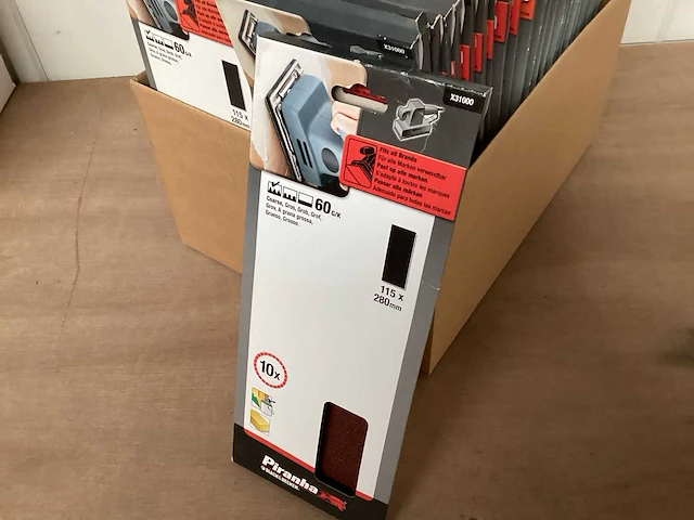 Piranha x31000 schuurpapier 115 x 280 mm - 10 pack (59x) - afbeelding 2 van  6
