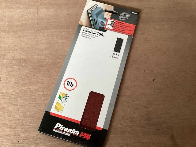 Piranha x31005 schuurpapier 115 x 280 mm - 10 pack (41x) - afbeelding 1 van  4