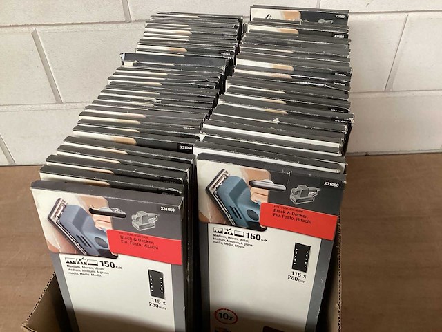 Piranha x31050 schuurpapier 115x280 (62x) - afbeelding 2 van  6