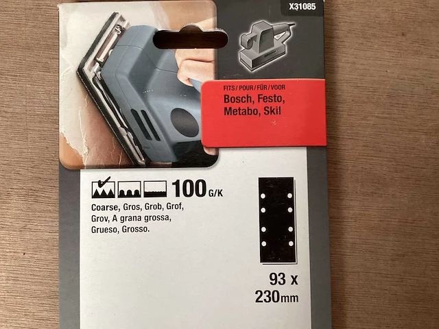 Piranha x31085 schuurpapier 93 x 230 mm - 10 pack (56x) - afbeelding 3 van  4