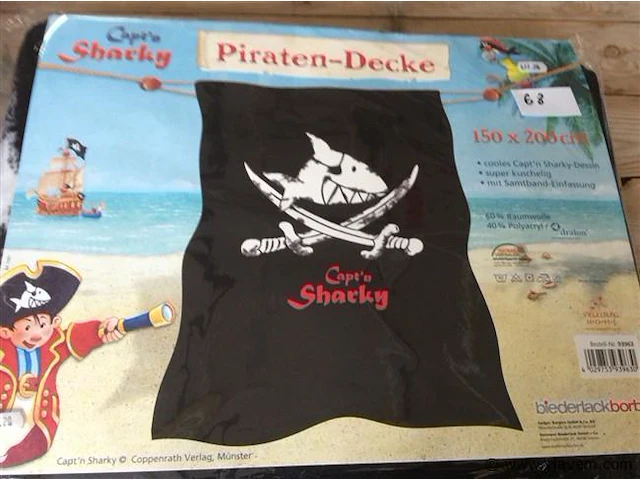 Piraten deken - afbeelding 1 van  2