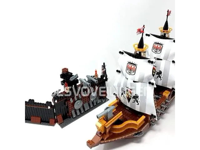 Piratenschip + fort bouwstenen 850pcs - afbeelding 2 van  2