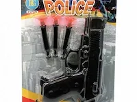 Pistool met 3 zuigpijlen 15cm 24 blisters - afbeelding 1 van  1