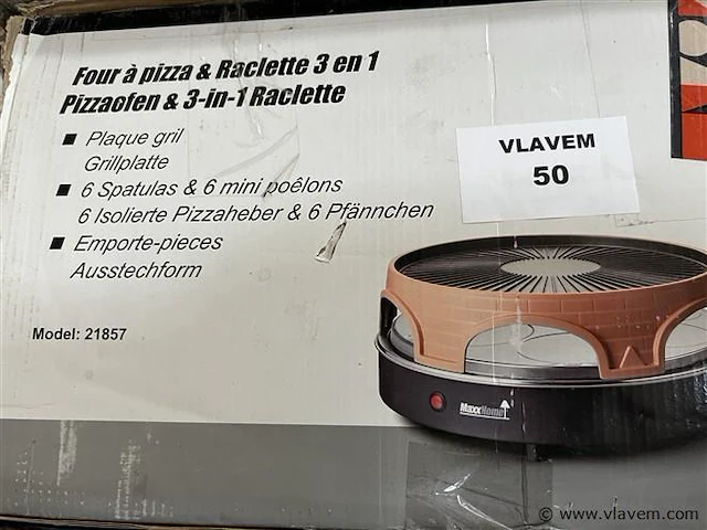 Pizza oven & 3-in-1 raclette - afbeelding 1 van  1