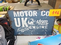 Plaat email motor & co - afbeelding 1 van  1