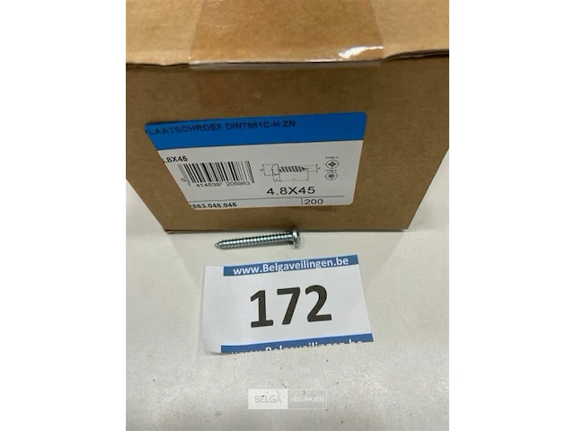 Plaatschroef 4,8 x 45 200 stuks - afbeelding 3 van  3