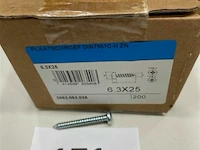 Plaatschroef 6,3 x 25 200 stuks - afbeelding 1 van  3