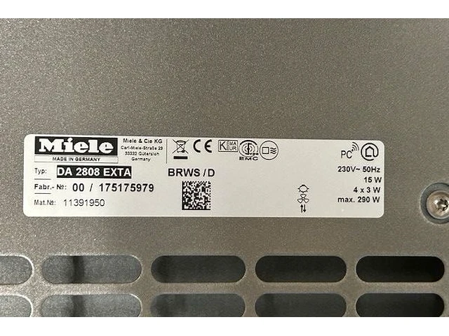 Plafond dampkap miele - afbeelding 7 van  7