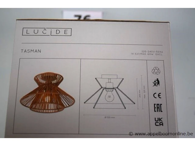 Plafondlamp lucide tasman - afbeelding 2 van  2