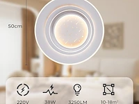 Plafondlamp sterrenhemel 55cm grijs - afbeelding 2 van  5