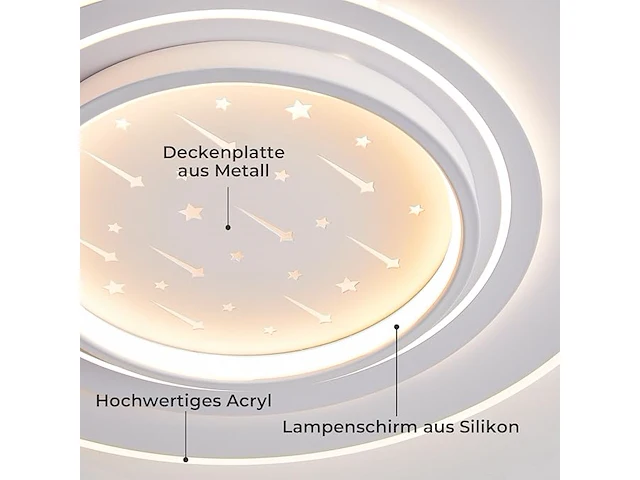 Plafondlamp sterrenhemel 55cm grijs - afbeelding 3 van  5