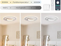 Plafondlamp sterrenhemel 55cm grijs - afbeelding 5 van  5