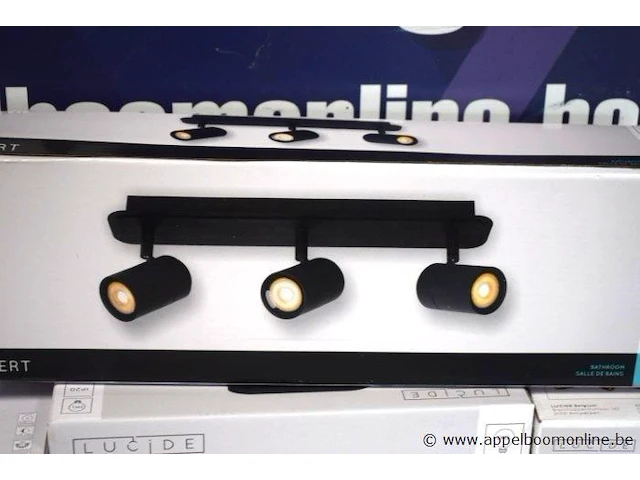 Plafondlamp vv 3spots lucide lennert plus 3 div plafondlampen vv 2spots lucide - afbeelding 3 van  5