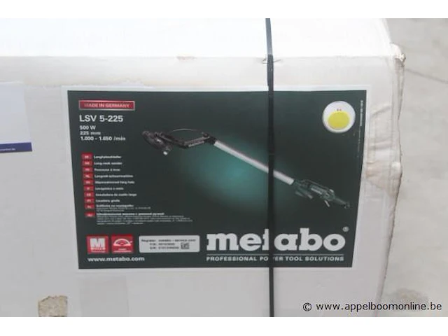 Plafondschuurmachine metabo, lsv 5-225 - afbeelding 2 van  2