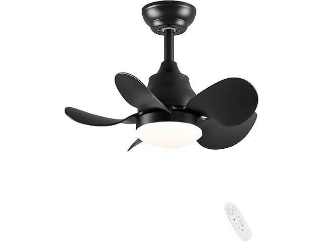 Plafondventilator 56cm zwart - afbeelding 1 van  5