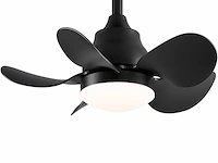 Plafondventilator 56cm zwart - afbeelding 1 van  5