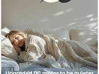 Plafondventilator 56cm zwart - afbeelding 4 van  5