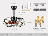 Plafondventilator met licht en afstandsbediening - afbeelding 3 van  3