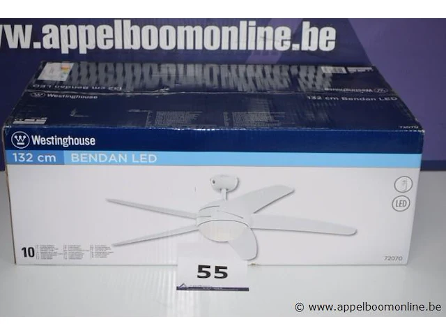 Plafondventilator vv led verlichting westinghouse bendan led - afbeelding 1 van  2
