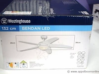 Plafondventilator vv led verlichting westinghouse bendan led - afbeelding 2 van  2