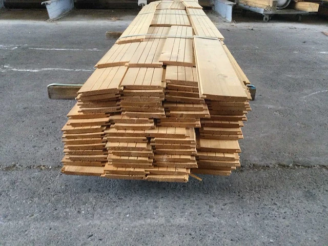 Planchetten grenenhout 3000 x 140 x 14 mm ( 64 x ) - afbeelding 2 van  7
