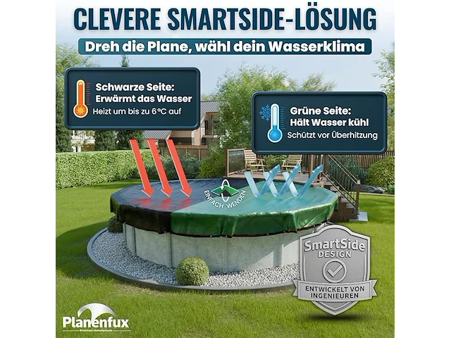 Planenfux® zwembadafdekking (340 cm) - afbeelding 2 van  4
