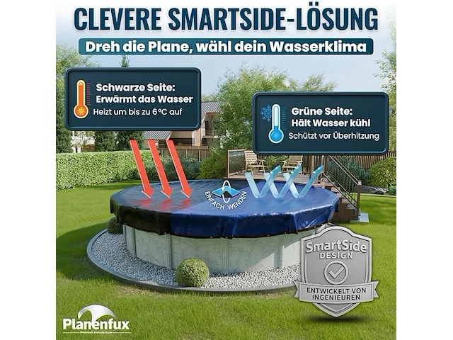Planenfux® zwembadafdekking rond - afbeelding 3 van  4