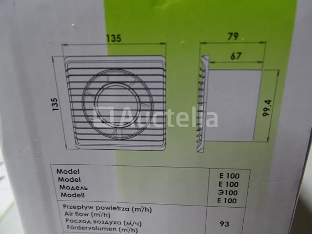 Planet energy e100 badkamerventilator - afbeelding 4 van  4