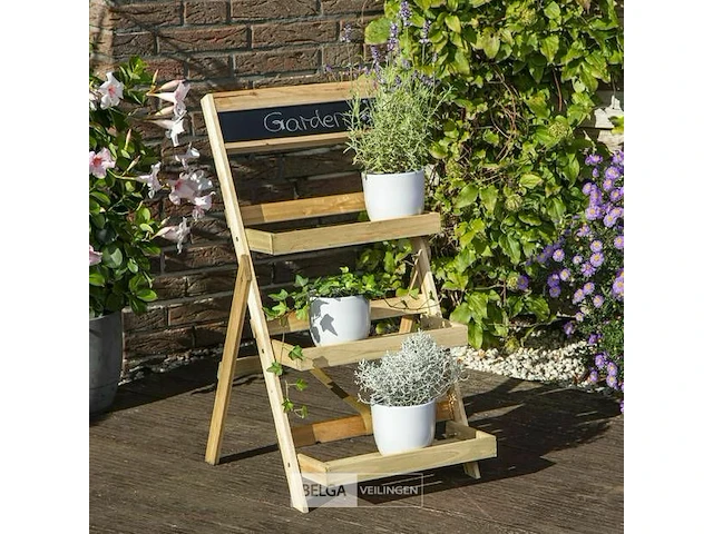 Plantentrap klapbaar hout - afbeelding 1 van  6