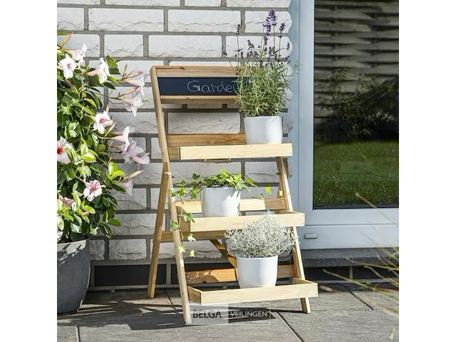 Plantentrap klapbaar hout - afbeelding 3 van  6
