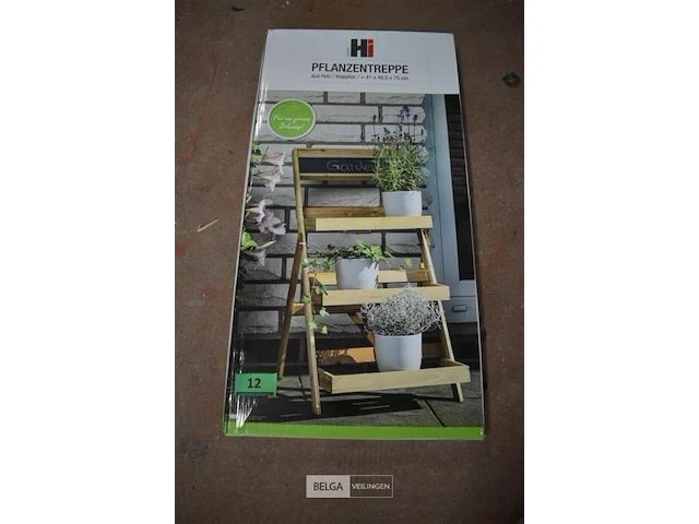 Plantentrap klapbaar hout - afbeelding 5 van  6