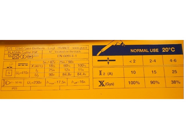 Plasmasnijder gys 25k 030947 - afbeelding 1 van  3