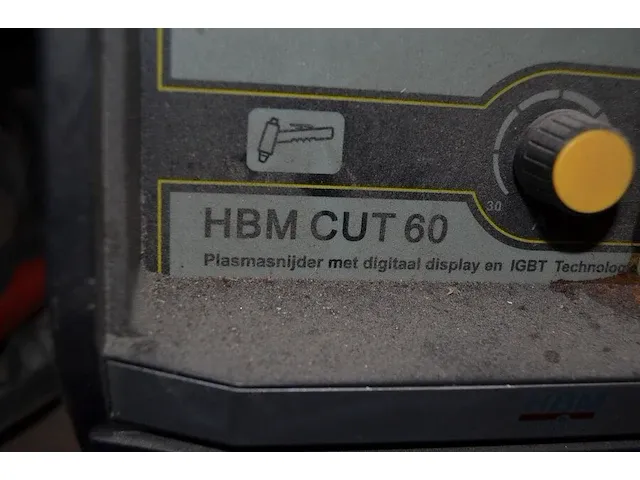 Plasmasnijder hbm cut 60 , metalen kar met lade - afbeelding 3 van  10