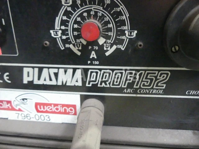 Plasmasnijmachine cebora plasma prof 152 vlamboogregeling - afbeelding 9 van  11