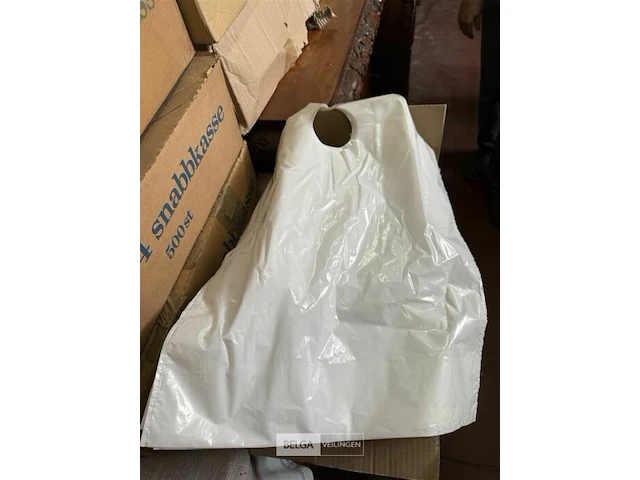 Plastic zakken wit zonder opdruk - afbeelding 3 van  3