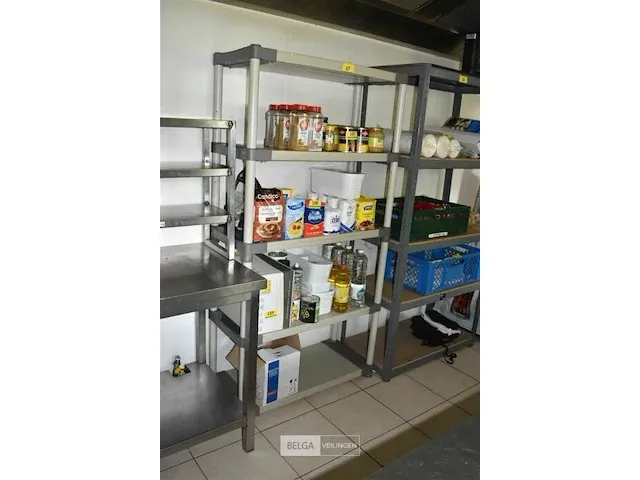 Plastiek keukenrek 4 leggers 90x40x175 - afbeelding 1 van  2