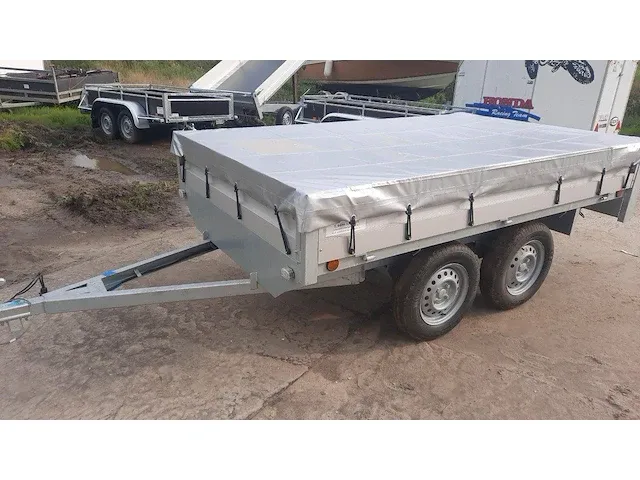 Plateau aanhangwagen kerenzo 2.50x1.50m 750kg - afbeelding 1 van  1