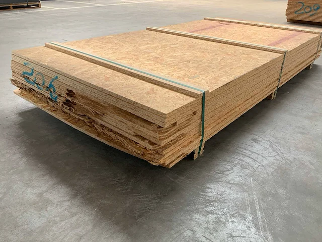 Platen osb 2440x1220x18mm 14 stuks nieuw - afbeelding 1 van  1